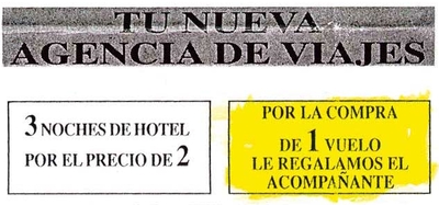 Viajes - Regalo de acompañante